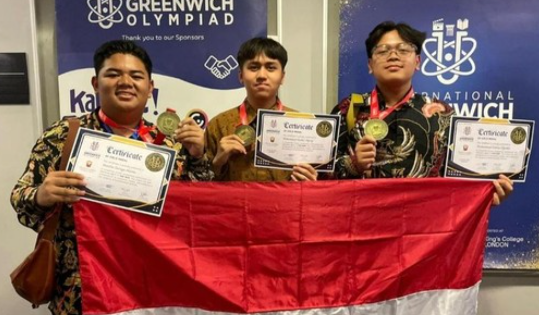 3 Pelajar Cianjur-Bandung Raih Emas Olimpiade di Inggris